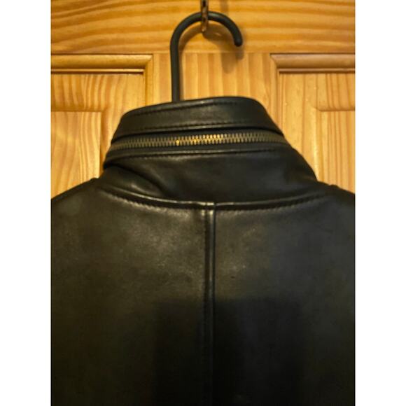 Vintage Rem Garson The Second Skin Black Leather Moto Vest Women’s S - Picture 6 of 7